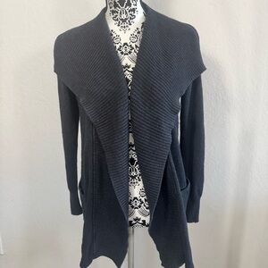 Old Navy Maternity Open Front Cardigan Sweater Size S Small Grey Pockets